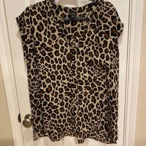 Worthington Leopard XL Blouse